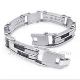 Men's Titanium Black Cable Bracelet