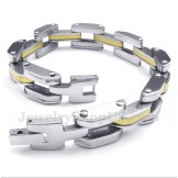 Men's Titanium Gold Bracelet