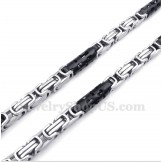 Men's Titanium Black Cylinder Necklace