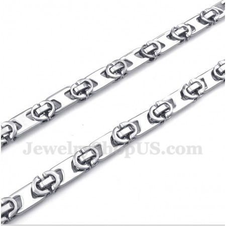 Men's Titanium Half Crescent Necklace