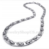 Men's Titanium Half Crescent Necklace
