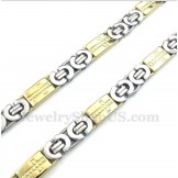 Men's Titanium Gold Cross Necklace