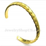Men's Titanium Casted Gold Bracelet