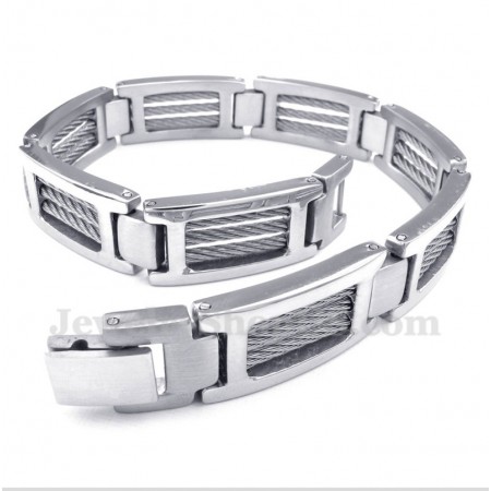 Men's Titanium Cable Bracelet
