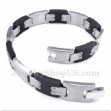 Men's Titanium Black Bracelet