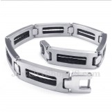 Men's Titanium Black Cable Bracelet