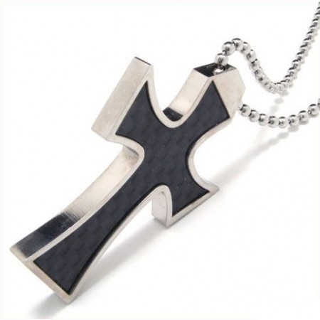 Man High Quality Wing Cross Pure Titanium necklace Pendant