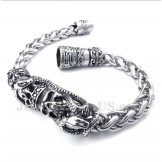 Men's Titanium Casted Skull Bracelet