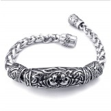 Men's Titanium Casted Skull Bracelet