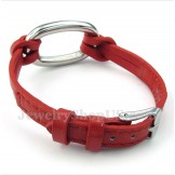 Men's Titanium Leather Bracelet