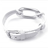 Men's Titanium Leather Bracelet