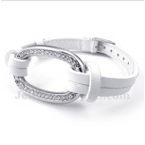 Men's Titanium Leather Bracelet