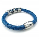 Men's Titanium Leather Bracelet
