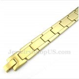 Men's Gold Titanium Bracelet