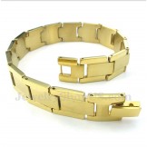 Men's Gold Titanium Bracelet