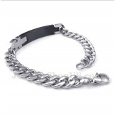 Men's Titanium Diamond Couple's Bracelet