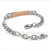 Women's Titanium Diamond Couple's Bracelet