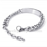 Men's Titanium Black Crystal Mens Couple's Bracelet