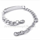 Women's Titanium Diamond Couple's Bracelet