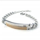 Women's Titanium Diamond Couple's Bracelet