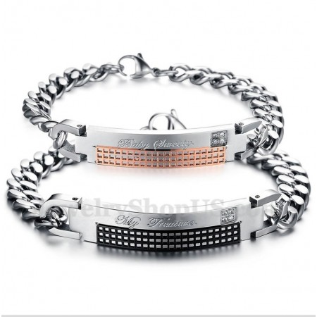 Men's Titanium Couple's Bracelet