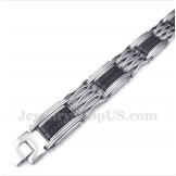 Men's Titanium Greek Meander Pattern Bracelet