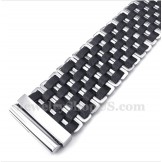 Men's Leather Titanium Bracelet