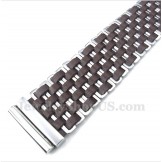 Men's Leather Titanium Bracelet