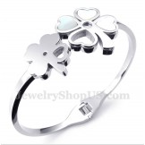 Men's Titanium Clover Bracelet