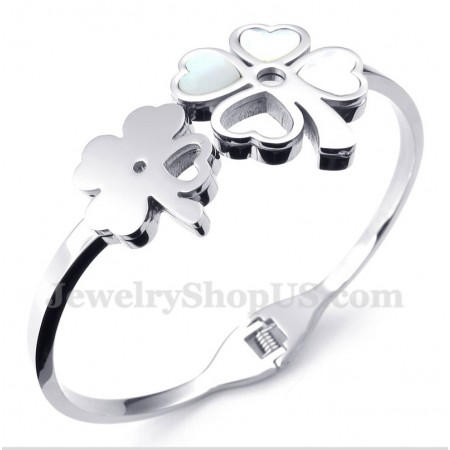 Men's Titanium Clover Bracelet