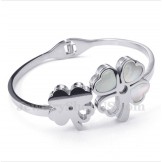 Men's Titanium Clover Bracelet