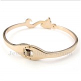 Men's Titanium Rose Gold Fox Bracelet