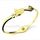 Men's Titanium Gold Fox Bracelet