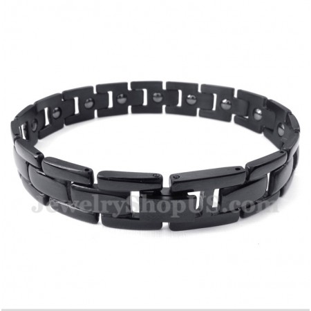 Men's Titanium Magnet Black Bracelet