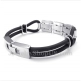 Men's Titanium Rubber Bracelet