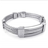 Men's Titanium Cable Bracelet