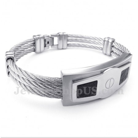 Men's Titanium Cable Bracelet