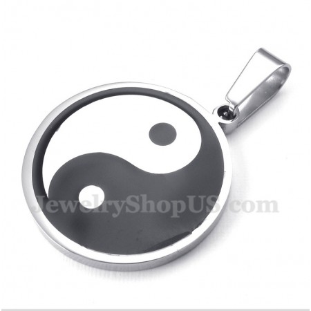 Men's Titanium Tai Chi Pendant with Free Chain