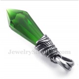 Men's Titanium Hexagon Prism Pendant with Free Chain