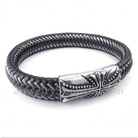Men's Titanium Casted Cross Bracelet