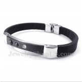 Men's Titanium Rubber Bracelet