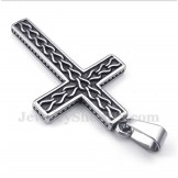 Men's Titanium Casted Chain Cross Pendant with Free Chain
