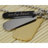 man 3 Layer Pure Titanium Necklace Gift Free Chain