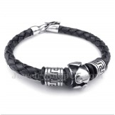 Men's Titanium Leather Bracelet