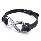Men's Titanium Leather Bracelet