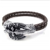 Men's Titanium Leather Bracelet