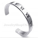 Men's Titanium Roman Numerals Bracelet
