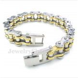 Men's Titanium Gold Bracelet