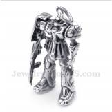 Men's Titanium Robot Pendant with Free Chain