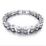 Men's Titanium Black Bicycle Chain Bracelet